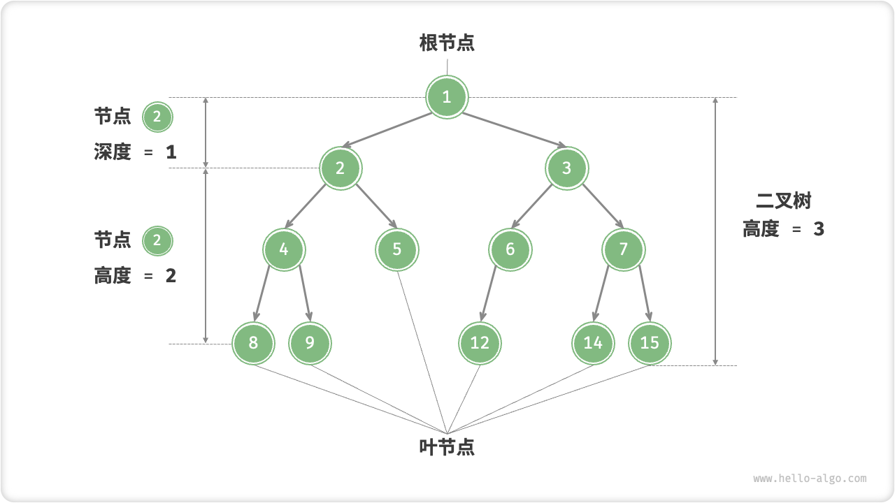 二叉树的常用术语